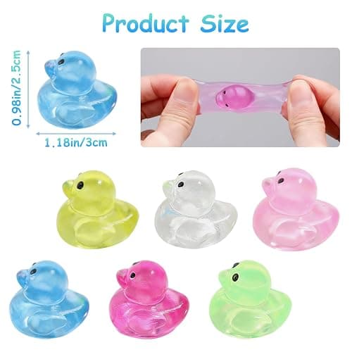 Mini Duck Sensory Toys 24 Pack Fidget Toys for Kids, Treasure Box Toys Fidgets for Classroom, Sensory Toys for Kids with Autism, Easter Gift thumbnail 2