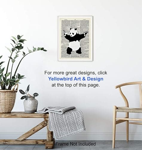 Banksy shooting panda unframed poster thumbnail 5