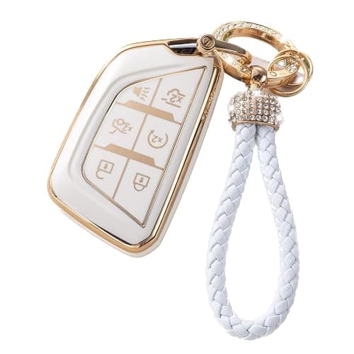 Snugfit Key fob Cover White (for Cadillac B) - Image 1