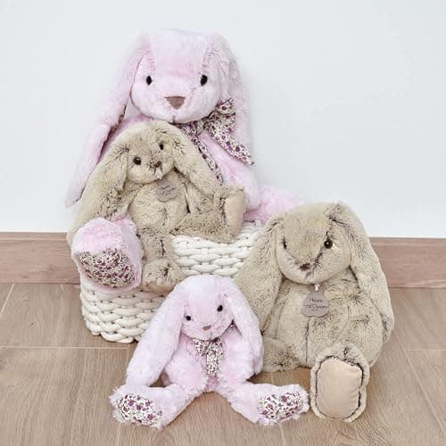 Histoire d'Ours - Peluche Lapin Rose - Copains Calins - Boîte Cadeau - Taille 25 Cm - Douce et Mignonne - Doudou Idée Cadeau de Naissance, Noël ou Anniversaire pour Bébé ou Enfants - HO2434 thumbnail 4