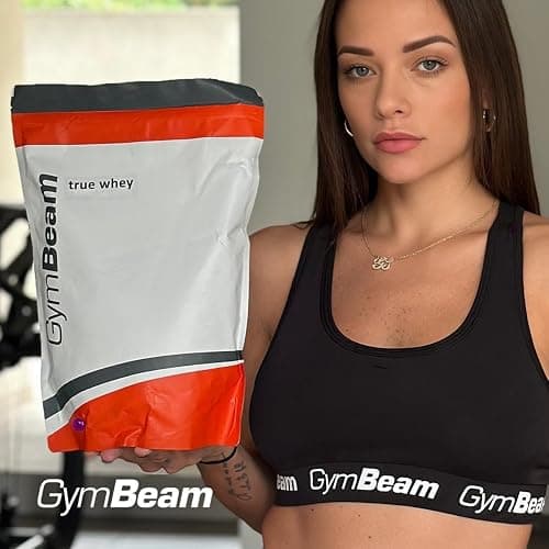 GymBeam Proteine in Polvere True Whey, Concentrato di Proteine del Siero del Latte (WPC), Proteine Whey di Alta Qualità, BCAA, Favoriscono la Crescita Muscolare (Chocolate-Cherry, 1000 g) thumbnail 6