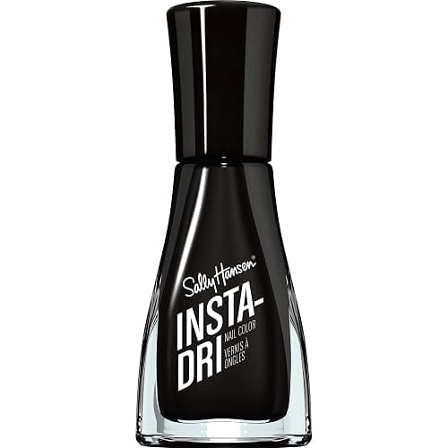 Sally Hansen Insta-Dri, Back to Black, Quick Dry, Long Lasting, Opaque, ShinyBlack Nail Polish - Image 1