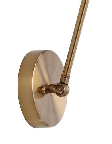 JONATHAN Y JYL7461A Rover 7" Farmhouse Industrial Adjustable Arm Metal LED Wall Sconce Rustic Bohemian 2700K LED 4W Bulb for Entryway Lobby Kitchen Bathroom Bedroom Living Room Hallway, Brass Gold thumbnail 7