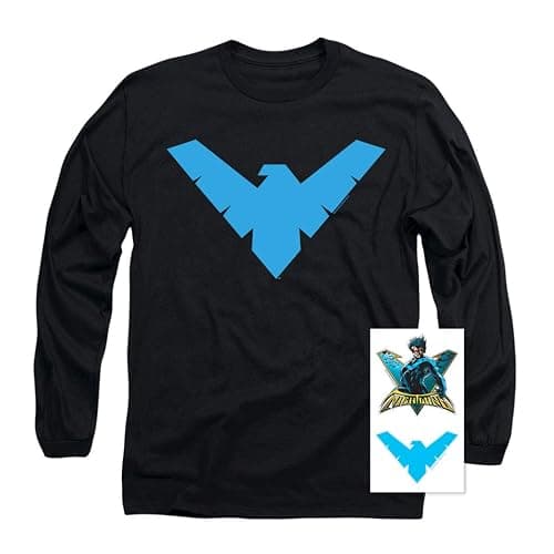 Popfunk Classic Nightwing Logo Longsleeve T Shirt & Stickers thumbnail 3