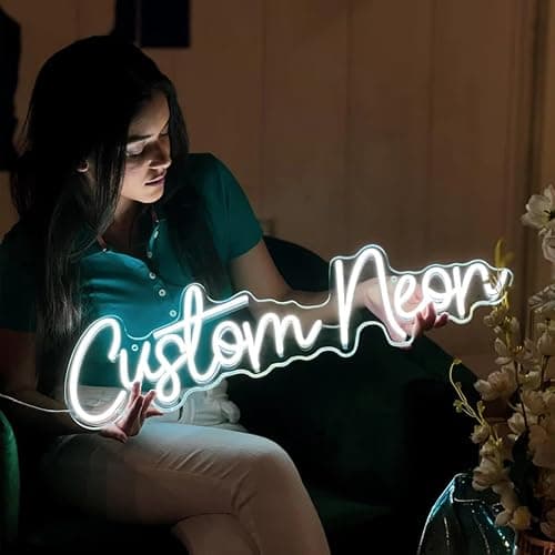 NEONIP Custom Neon Signs for Wall Decor - Personalized LED Light up Sign for Room, Wedding, Birthday, Party, Christmas, Bar, Business, Boys, Girls Gifts (Optional 10" to 60") - 10 Colors - 1 Line thumbnail 2