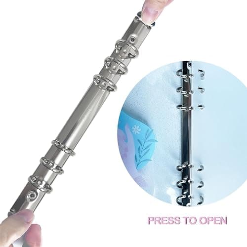 Press On Nail Organizer,10 PCS,A5 Glitter PVC Cover Binder,Press On Nail Packaging for Fake Nail Storage Nail Display Nail Salon Press On Nail Supplies Organizer with Nail Tape(A5(9.37 * 6.89 * 1inch) thumbnail 4