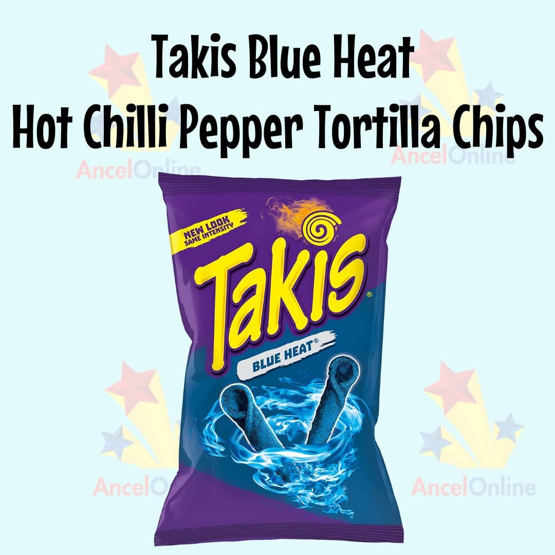 Blue Heat Takis Chilli Pepper Chips 93.2g - 2 Packs - American Snack - Bulk Value Pack thumbnail 4