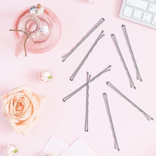 MORGLES Large Silver Bobby Pins for Gray Thick Hair, 2.75" Jumbo Hair Pins with Box 120PCS thumbnail 5