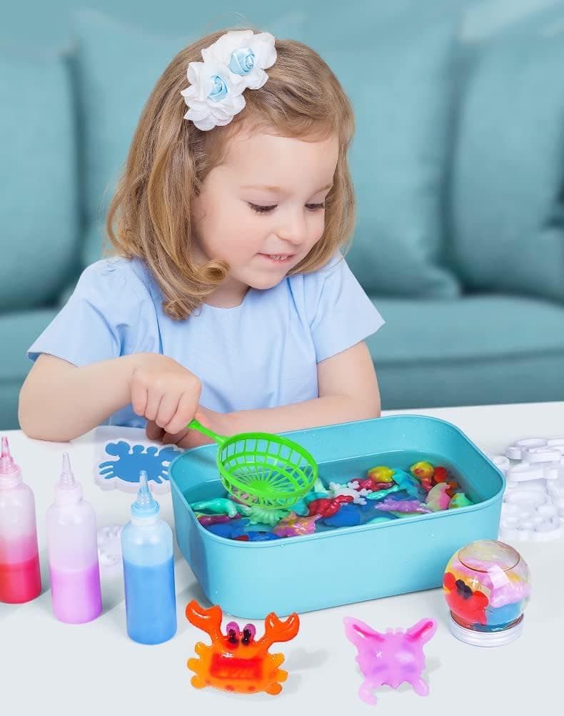 32pcs Aqua Fairy Set- Magic Water Elf, Kid‘s Toys, Water Spirit Baby Puzzle, Magic DIY Gel Art Craft Handmade Toy, Water Painting Kit, Creative Activities for Girls and Boys Age 3+ thumbnail 7