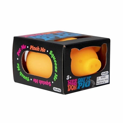 Schylling Nee Doh Dig' It Pig...Groovy Glob! Squishy, Squeezy, Stretchy Stress Fidget Balls - Colors May Vary - Pack of 3 thumbnail 5