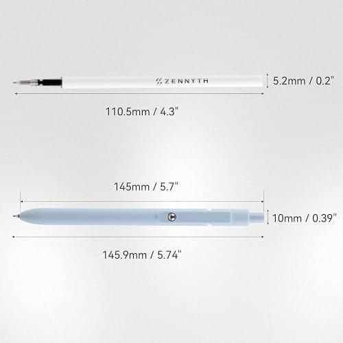 MengRan Gel Ink Pens Set,0.5mm Fine Point Tip,Quick Drying Ink, Cute Fancy Pens for Women Gifts for Women (5 Pcs Morandi-Black Ink) thumbnail 2