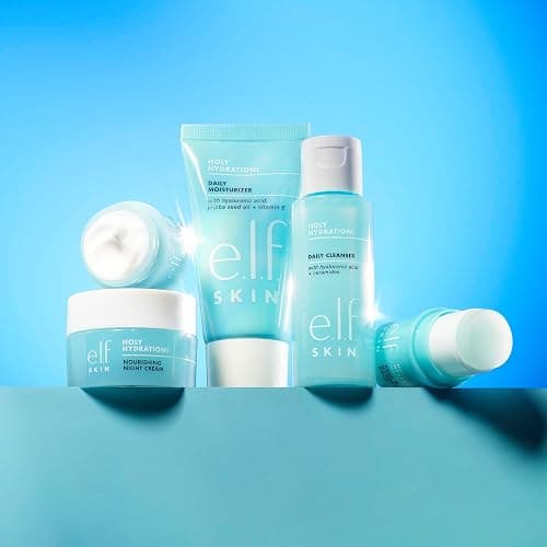 e.l.f. SKIN Holy Hydration! Jet Set Hydration Kit, Travel Friendly Hydrating Skincare Set, Face Cleanser, Balm, Moisturizer, Eye Cream & Night Cream, Vegan & Cruelty-Free thumbnail 2