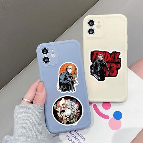 200 PCS Horror Stickers, Horror Movies Stickers, Waterproof Vinyl Scary Movie Spooky Party Decorations Halloween Gifts Sticker for Laptop Water Bottle Bumper Helmet Journal Phone thumbnail 6