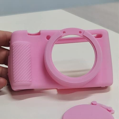 Camera Case for Sony ZV-1, ZV1 Camera Case Digital Camera Anti-Scratch Slim Fit Soft DSLR Camera Sleeve with ZV1 Screen Protector for Sony ZV-1 (Pink) thumbnail 2