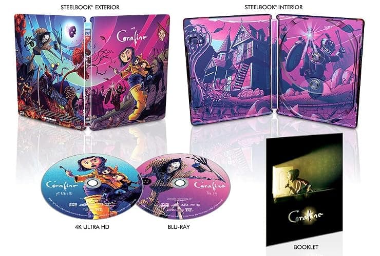 Coraline - Limited Edition Steelbook 4K Ultra HD + Blu-ray [4K UHD] thumbnail 4