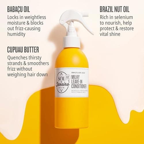 Sol de Janeiro Milky Leave-In Conditioner & Brazilian Glossy Nourishing Hair Oil l Frizz Fighting Duo, Amazon Exclusive thumbnail 3