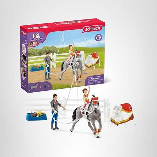 schleich HORSE CLUB — Mia's Vaulting Set, 18 Piece Horse Play Set with Rider, Horse, and Trainer, schleich Horse Toys for Girls and Boys Ages 5-12 thumbnail 9