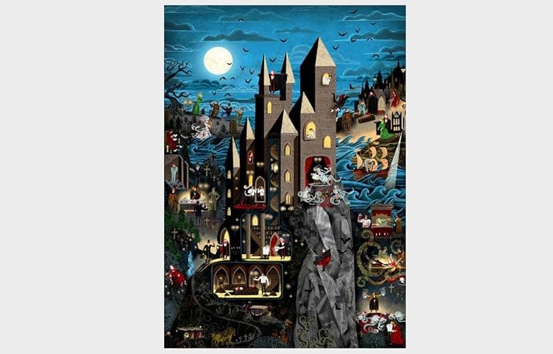 Laurence King The World of Dracula 1000 Piece Puzzle thumbnail 2