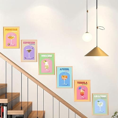 Bellatoi 6 Pcs Diamond Painting Cocktail, Peinture Diamant Adulte et Enfant, Broderie Diamant pour Chambre Salon décoration Murale thumbnail 6