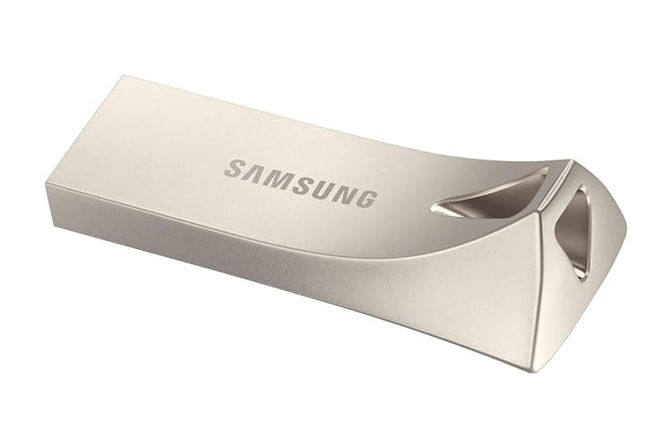 Samsung BAR Plus USB 3.2 Flash Drive, 512GB USB Standard Type-A, Speeds Up to 400MB/s, Portable Storage Memory Stick, Durable Thumb Drive Compatible with USB 3.0/2.0, MUF-512BE3/AM, Champagne Silver thumbnail 2