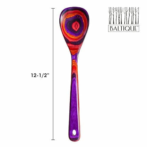 Totally Bamboo Baltique Waikiki Collection 12-1/2" Wooden Cooking Spoon, Safe for Nonstick thumbnail 3