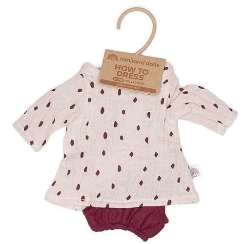 Miniland 31564 dolls clothes, Beige thumbnail 4