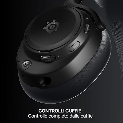 SteelSeries Arctis Nova Pro Omni - Cuffie wireless Hi-Res, 96kHz/24bit, ANC, Mic ClearCast Pro, Filtro antirumore IA, App mobile, Mix 2,4GHz + BT, OmniPlay PC+PlayStation+Xbox - Grafite thumbnail 10