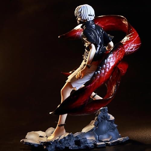 Jiumaocleu Tokyo Ghoul Figure Kaneki Ken Figure Statue 23cm Anime Action Figure Model, 2 Head Changeable, PVC Handmade Collectible Desktop Decoration thumbnail 7