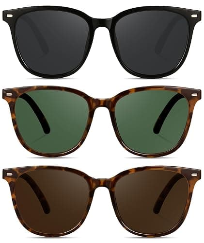 YMRFW Retro Polarized Sunglasses for Women Men Big Frame Vintage Style Trendy Shade UV400 Protection Lens Sun Glasses thumbnail 4
