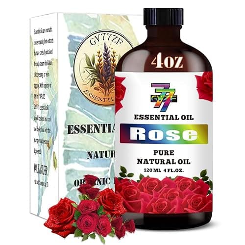 Rose Essential Oil (4 oz/120 ml) — Rose Oils for Aromatherapy, diffusers, humidifiers, Home fragrances, DIY Skincare, soap Making, DIY Candle, Relaxation, Yoga, and Meditation thumbnail 8