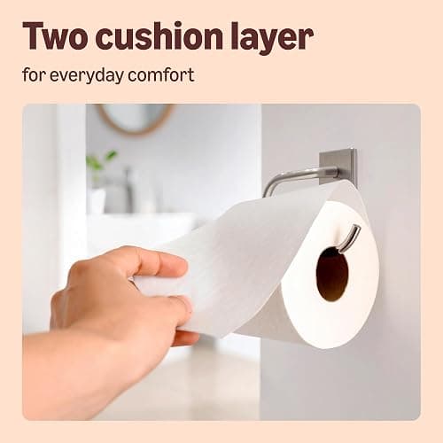 Our Essentials by Amazon Toilet Tissue Classic Roll, 2-ply, 24 Rolls (1 Pack of 24), 200 Sheets per Roll thumbnail 3