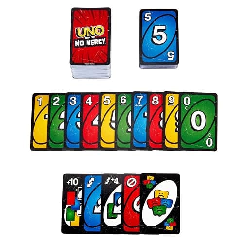 Mattel Games UNO Show ‘em No Mercy Card Game for Kids, Adults & Family Parties & Travel with Extra Cards, Special Rules & Tougher Penalties thumbnail 6