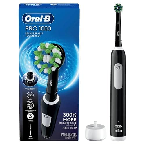 Oral-B Pro 1000 Rechargeable Electric Toothbrush, Black thumbnail 8