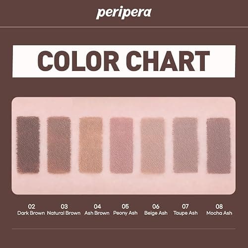 PERIPERA Speedy Skinny Brow Mascara (06 BEIGE ASH), Tinted Eyebrow Mascara with Slim Precision Brush, Clump-Free Natural Brows, K Beauty, Korean Makeup thumbnail 5