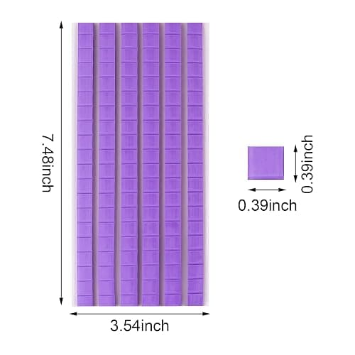 Feosky Adhesive Poster Sticky Tack Putty, Reusable and Removable Adhesive Putty, 120PCS, Mounting Putty for displaying Wall Paintings, Museum Art Photography, Picture, Crafts (Purple, Pack of 1) thumbnail 2