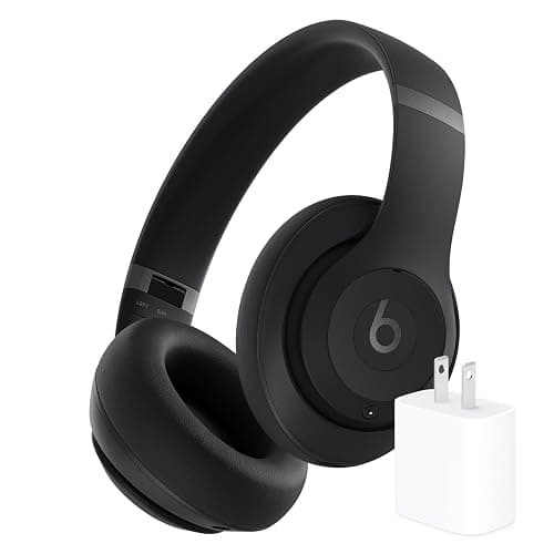 Beats Studio Pro Bluetooth Noise Cancelling Headphones with Apple 20W USB-C Power Adapter - Black - Image 1