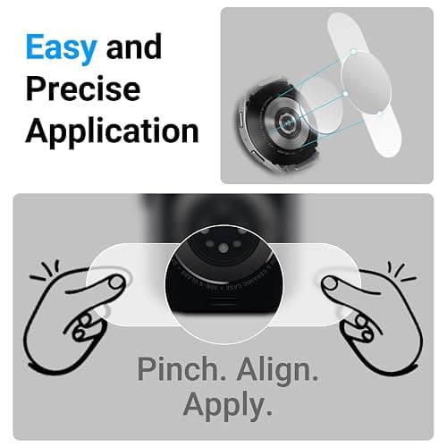 Arsolo Nickel Metal Allergy Back Protector for Samsung Galaxy Watch 7/6/5/4/3/Active2 [40/41/44/45mm], Classic 6, 5 Pro, Classic 4, Prevent Rash, Contact Dermatitis, Sensor Protector - 5 Pack thumbnail 5