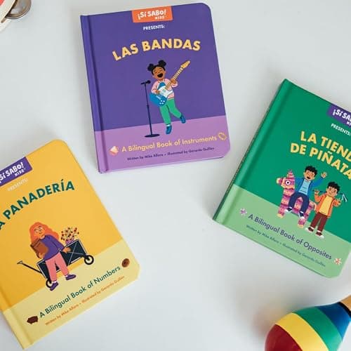 La Plaza: A Collection of Bilingual Books about Numbers, Opposites, and Musical Instruments Inspired by Latin American Culture (Si Sabo Bilingual Books for Kids) thumbnail 4