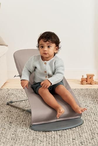 BabyBjörn Babywippe Bliss, Gewebt, Klassische Steppung, Sandgrau thumbnail 5