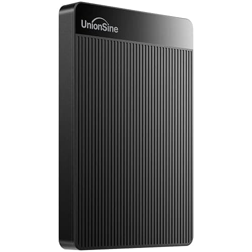 UnionSine Disque Dur Externe Portable 1To Ultra-Mince 2.5" USB 3.0, SATA, Stockage HDD pour PC, Mac, Ordinateur de Bureau, Ordinateur Portable, Wii U, Xbox, PS4 (Noir) HD2510 - Image 1