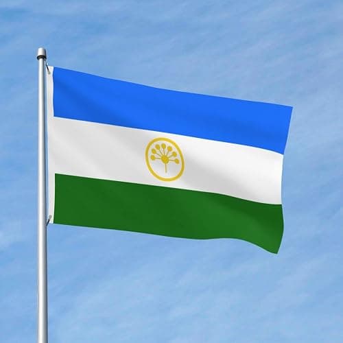 Double-Sided Flag of Bashkortostan Flag 3x5 Ft Durable Outdoor Decorative Banner Vivid Color Polyester Home Yard Flag thumbnail 4