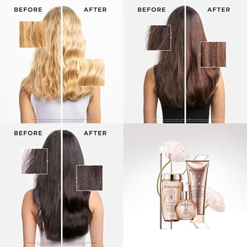 Kérastase Gloss Absolu Glaze Drops Hair Oil, Illuminating Leave-In Treatment For Intense Shine And Frizz Control, With Wild Rose, For Dull & Frizz-Prone Hair, 45ml thumbnail 3