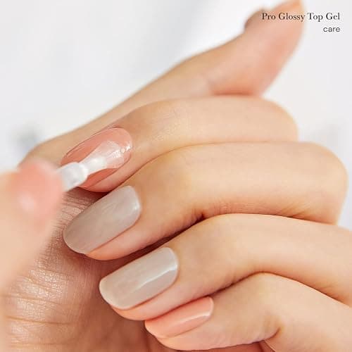 ohora Gel Nail Care (Pro Glossy Top Gel) - Corrects Nail Texture, Easy to Use & Easy to Remove for Semi Cured Gel Nail Strip Application - Professional Salon-Quality for Healthy, Strong Nails - 03. Pro Glossy Top Gel thumbnail 5