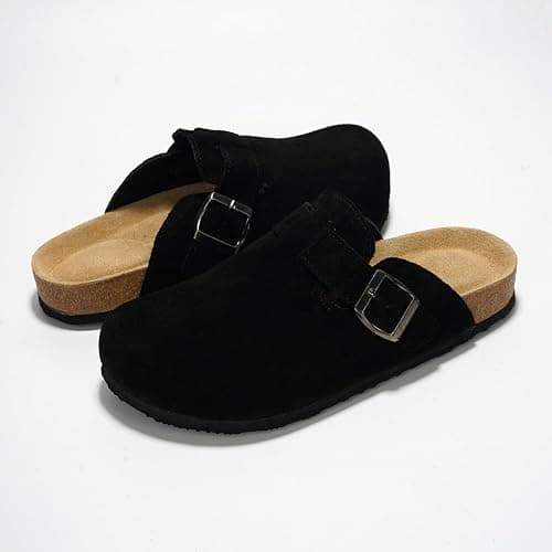Project Cloud 100% Genuine Leather Slip-ons Footbed Clogs for Women Sandals | Memory Foam Arch Support Slippers for Women; Trendy Slip-ons Women's Mules & Clogs Sandals; Non-Slip Outsole for comfort. thumbnail 7