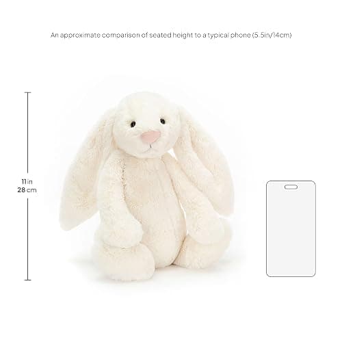 Jellycat Bashful Luxe Luna Bunny Stuffed Animal, Huge 20 inches - Rabbit & Bunny Plush Toy - Classic Children's Gift thumbnail 2