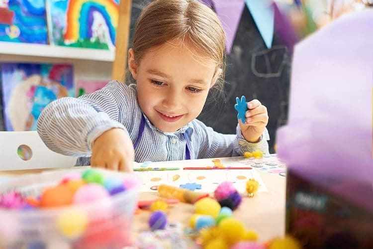 Olly Kids Arts and Crafts Supplies for Kids Girls 4 5 6 7 8 9 10 11 & 12- Ultimate Crafting Supply Carboodle in Portable 3 Layered Plastic Art Box thumbnail 7
