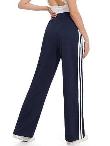 Tapata Women's 28/30/32/34 Inseam Track Pants Loose Straight Leg Jogging Sweatpants Warm-Up Sports Athletic Running thumbnail 2