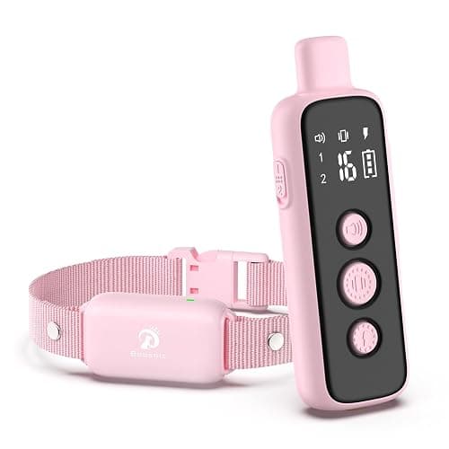 Bousnic Shock Collar for Dogs - Waterproof Rechargeable Dog Electric Training Collar with Remote for Small Medium Large Dogs with Beep, Vibration, Safe Shock Modes (8-120 Lbs) - Image 1