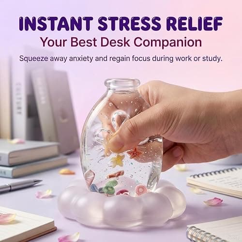 Dreamy Fruit Mini Bottle Squishy Slow Rising Squeeze Toy, Cute Clear Liquid Fidget Sensory Toy, Portable Stress Relief Anxiety Desk Toy Gift for Adults (1PCS Random Color) thumbnail 4