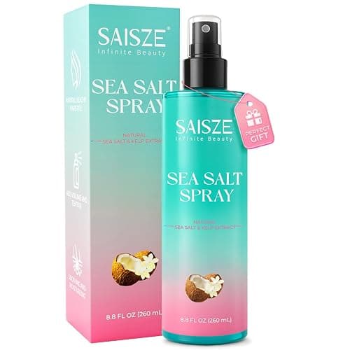 SAISZE Sea Salt Spray for Women and Men, Valentines Day Gifts, Travel Essentials, Textured Beach Waves & Volume for Curly Hair, Coconut Surf Spray, Christmas Stocking Stuffers for Teen Girls, 8.8 oz - Image 1